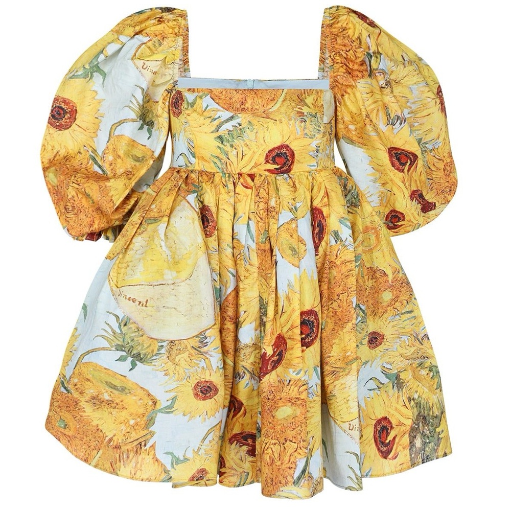 Selkie Sunflower Van Gogh Cotton Puff